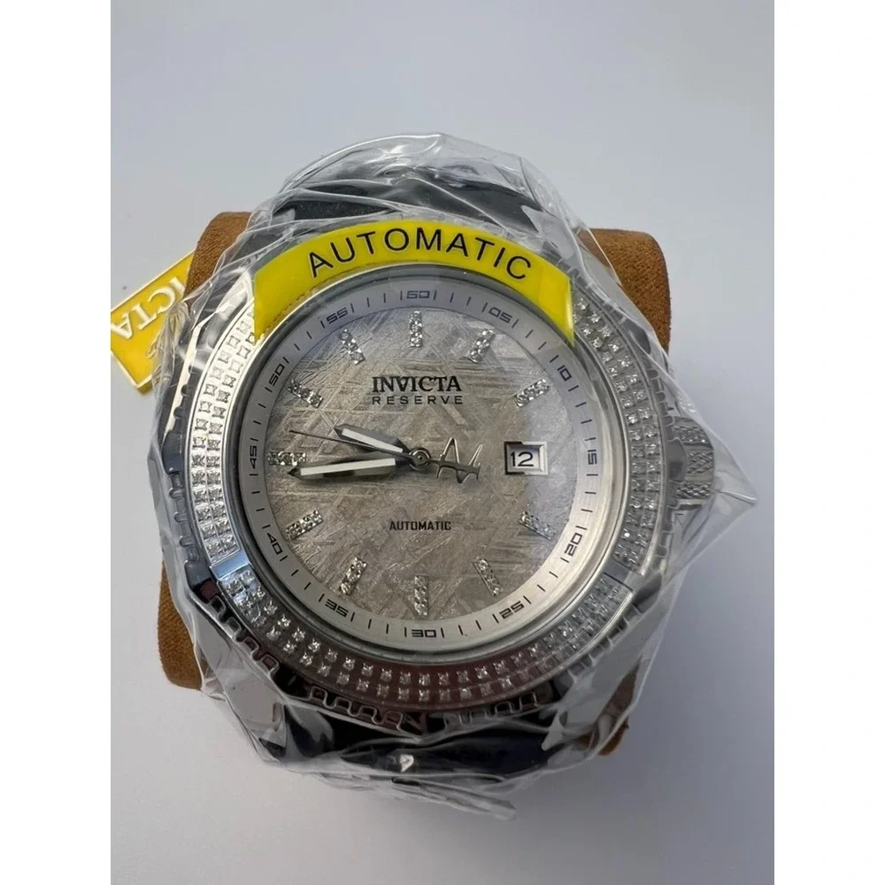 #W025 Invicta Reserve 34428 Automatic Meteorite Diamond 55mm Men's Watch